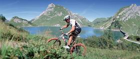 Mountainbiking beim Spullersee